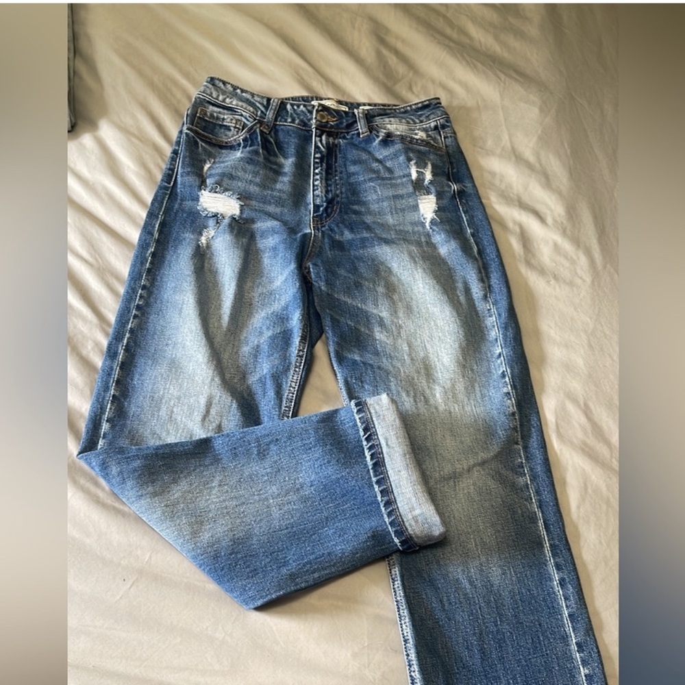 KANCAN Jeans Baggy Fit Straight High Rise Jean